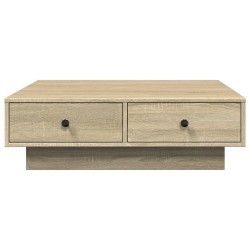 Table basse Chêne sonoma 90x90x28 cm Aggloméré 623917623917