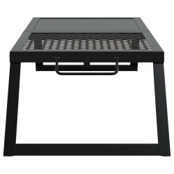 Gril de camping pliable Noir 31,5 x 26,5 x 4 cm Acier allié 623921623921