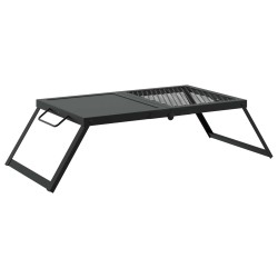 Gril de camping pliable Noir 31,5 x 26,5 x 4 cm Acier allié 623921623921