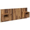 Tête de lit avec armoire 3 pcs Bois Ancien Bois d'ingénierie 623922623922