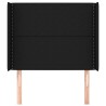 Tête de lit avec oreilles Noir 103x16x118/128 cm Tissu 623925623925