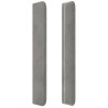 Tête de lit avec oreilles Gris clair 103x16x118/128 cm Velours 623928623928