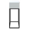 Table console blanc 80x30x75 cm bois d'ingénierie et fer 623930623930