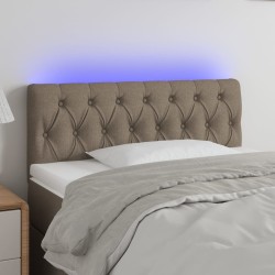 Tête de lit à LED Taupe 100x7x78/88 cm Tissu 623931623931