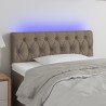 Tête de lit à LED Taupe 100x7x78/88 cm Tissu 623931623931