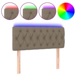 Tête de lit à LED Taupe 100x7x78/88 cm Tissu 623931623931