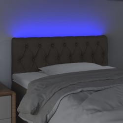 Tête de lit à LED Taupe 100x7x78/88 cm Tissu 623931623931