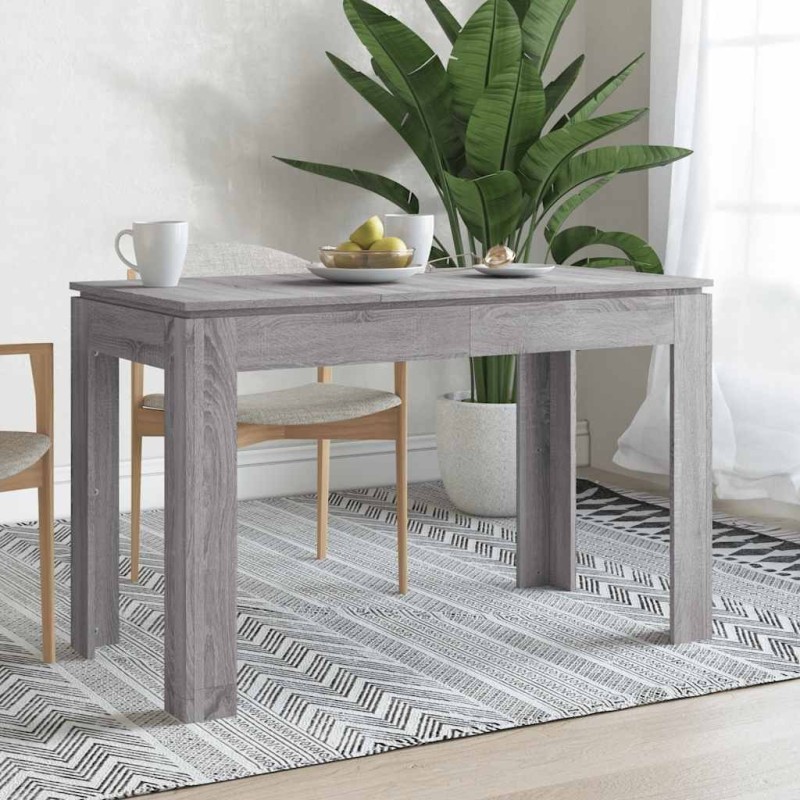 Table à dîner sonoma gris 120x60x76 cm bois d'ingénierie 623932623932