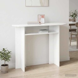 Table console Blanc 100 x 39,5 x 75 cm Bois d'ingénierie 623933623933
