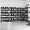 Porte-pneus à 3 niveaux 4 pcs Argenté 110x40x200 cm Acier 623936623936