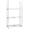 Porte-pneus à 3 niveaux 4 pcs Argenté 110x40x200 cm Acier 623936623936