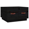 Table basse Noir 60x53x35 cm Bois massif de pin 623937623937