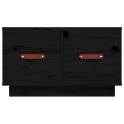 Table basse Noir 60x53x35 cm Bois massif de pin 623937623937
