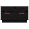 Table basse Noir 60x53x35 cm Bois massif de pin 623937623937