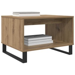 Table basse chêne artisanal 60 x 50 x 40 cm Bois d'ingénierie 623940623940