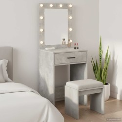 Table de Toilette Gris béton 50 x 41 x 135 cm Bois d'ingénierie 623941623941
