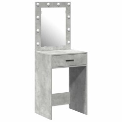 Table de Toilette Gris béton 50 x 41 x 135 cm Bois d'ingénierie 623941623941
