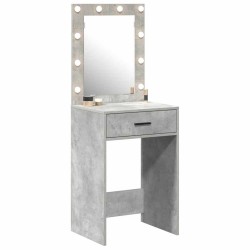 Table de Toilette Gris béton 50 x 41 x 135 cm Bois d'ingénierie 623941623941