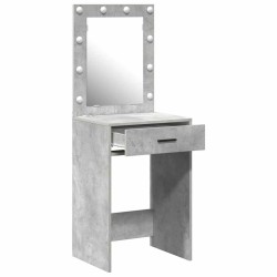 Table de Toilette Gris béton 50 x 41 x 135 cm Bois d'ingénierie 623941623941