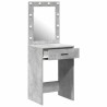 Table de Toilette Gris béton 50 x 41 x 135 cm Bois d'ingénierie 623941623941