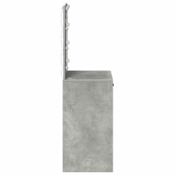Table de Toilette Gris béton 50 x 41 x 135 cm Bois d'ingénierie 623941623941