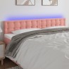 Tête de lit à LED Rose 200x5x78/88 cm Velours 623944623944