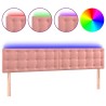 Tête de lit à LED Rose 200x5x78/88 cm Velours 623944623944