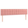 Tête de lit à LED Rose 200x5x78/88 cm Velours 623944623944
