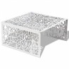 Table basse argentée Design géométrique Aluminium  623949623949