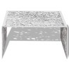 Table basse argentée Design géométrique Aluminium  623949623949
