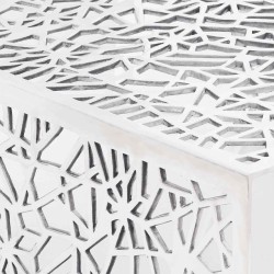 Table basse argentée Design géométrique Aluminium  623949623949
