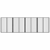 Porte pour chien 4 pcs Noir 80 x 100 cm Acier galvanisé 623950623950