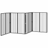 Porte pour chien 4 pcs Noir 80 x 100 cm Acier galvanisé 623950623950