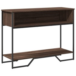 Table console chêne marron 100x35x74,5 cm bois d'ingénierie 623952623952