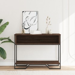 Table console chêne marron 100x35x74,5 cm bois d'ingénierie 623952623952