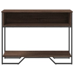 Table console chêne marron 100x35x74,5 cm bois d'ingénierie 623952623952