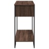 Table console chêne marron 100x35x74,5 cm bois d'ingénierie 623952623952