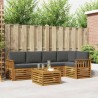 Ensemble de canapé d'angle 6 pcs Naturel et Anthracite 623954623954