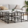 Table basse sonoma gris 91x91x40 cm bois d'ingénierie 623957623957