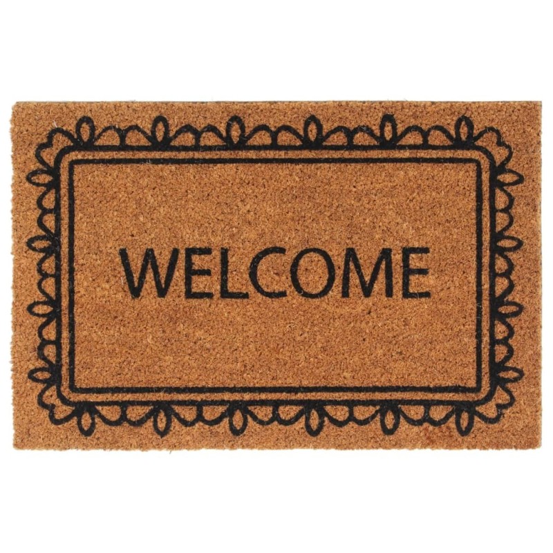 Tapis de porte naturel 40x60 cm fibre de coco touffeté 623961623961