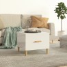 Table basse Blanc brillant 50x50x40 cm Bois d'ingénierie 623966623966