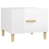 Table basse Blanc brillant 50x50x40 cm Bois d'ingénierie 623966623966