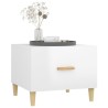Table basse Blanc brillant 50x50x40 cm Bois d'ingénierie 623966623966