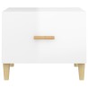 Table basse Blanc brillant 50x50x40 cm Bois d'ingénierie 623966623966