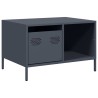 Table basse anthracite 68,5x50x43,5 cm acier laminé à froid 623967623967