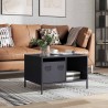 Table basse anthracite 68,5x50x43,5 cm acier laminé à froid 623967623967