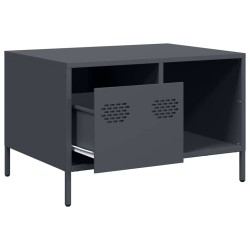 Table basse anthracite 68,5x50x43,5 cm acier laminé à froid 623967623967