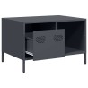 Table basse anthracite 68,5x50x43,5 cm acier laminé à froid 623967623967