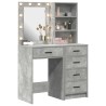 Table de Toilette 2 pcs Gris 50 x 41 x 135 cm Bois d'ingénierie 623969623969
