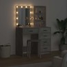 Table de Toilette 2 pcs Gris 50 x 41 x 135 cm Bois d'ingénierie 623969623969